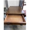 Image 2 : VINTAGE ENDTABLE AND VINTAGE NEEDLEPOINT CHAIR