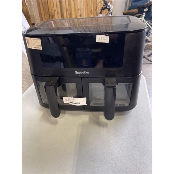 GREEN PAN TWO BASKET AIR FRYER WORKING