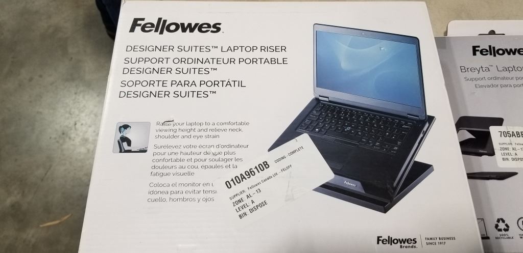 Fellowes Computer Riser Stand FELLOWES DESIGNER SUITES LAPTOP RISER AND FELLOWES BREYTA LAPTOP STAND