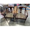 Image 1 : PAIR OF ANTIQUE MAHOGANY EMPIRE STYLE ARMCHAIRS