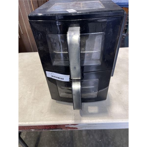 GOURMIA STACKER TWO BASKET AIR FRYER WORKING