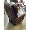 Image 4 : BURGUNDY LEATHER LAZY BOY RECLINER CHAIR