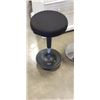 Image 2 : WHITE GAS LIFT STOOL AND BLACK UNCAGED ERGONOMICS STOOL
