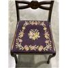 Image 2 : ANTIQUE NEEDLEPOINT CHAIR AND FOOT STOOL