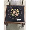 Image 3 : ANTIQUE NEEDLEPOINT CHAIR AND FOOT STOOL