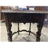 Image 6 : ANTIQUE CARVED OCTAGONAL PARLOUR TABLE