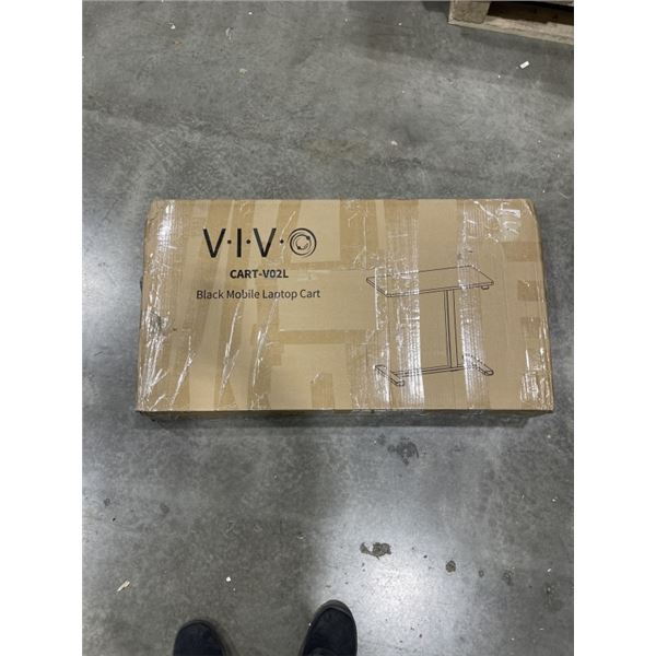 VIVO BLACK MOBLIE LAPTOP CART