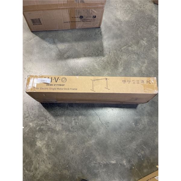 VIVO GREY ELECTRIC SINGLE MOTOR DESK FRAME