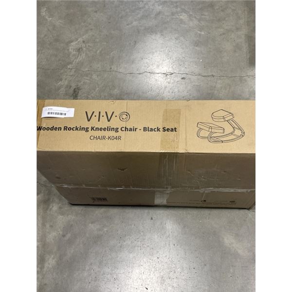 VIVO WODDEN ROCKING KNEELING CHAIR BLACK SEAT
