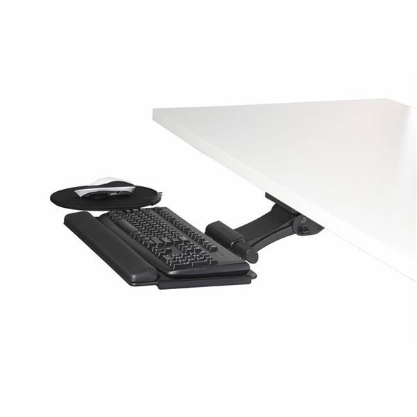 2 NEW HUMANSCALE ERGONMIC ARTICULATING COMPACT KEYBOARD SYSTEMS, RETAIL $460 EACH, HEIGHT ADJUSTMENT