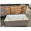 Image 2 : MODERN RATTAN STORAGE BENCH