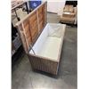 Image 3 : MODERN RATTAN STORAGE BENCH