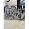 Image 2 : 2 METAL METROPOLE 2 WALL DECOR, 24X24