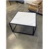 Image 1 : MODERN FAUX MARBLE COFFEE TABLE 28 X 28 INCH