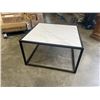 Image 2 : MODERN FAUX MARBLE COFFEE TABLE 28 X 28 INCH