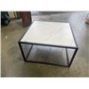 Image 3 : MODERN FAUX MARBLE COFFEE TABLE 28 X 28 INCH