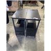 Image 1 : PAIR OF BLACK 2 DRAWER NIGHT STANDS WITH POWER