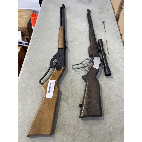 DAISY RED RYDER  BB PUMP ACTION, MODEL 1938B AND PLASTIC  RIFLE