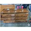 Image 6 : BURLED LACQUERED 6 DRESSER AND NIGHT STAND