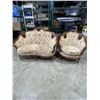 Image 1 : ORANTE HIGHLY CARVED LOVESEAT AND CHAIR