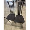 Image 4 : GLASS TOP DINETTE TABLE AND 4 CHAIRS