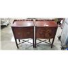Image 1 : PAIR OF ANTIQUE MAHOGANY SIDE TABLES
