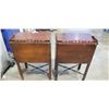 Image 4 : PAIR OF ANTIQUE MAHOGANY SIDE TABLES