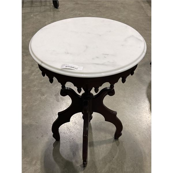 ANTIQUE MARBLE TOP PARLOUR TABLE