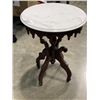 Image 2 : ANTIQUE MARBLE TOP PARLOUR TABLE