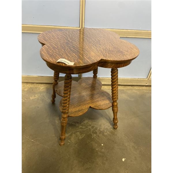 ANTIQUE OAK CLOVER PARLOUR TABLE
