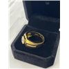 Image 4 : NEW 14K GOLD PLATED 1.2CT SIMULATED DIAMOND (CZ) MANS RING, RESIZEABLE
