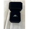 Image 1 : NEW S925 1.25CT PRINCESS CUT NATRUAL SWISS BLUE TOPAZ CHANEL RING, RESIZEABLE, MOUNTED IN 925 STERLI