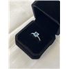 Image 2 : NEW S925 1.25CT PRINCESS CUT NATRUAL SWISS BLUE TOPAZ CHANEL RING, RESIZEABLE, MOUNTED IN 925 STERLI