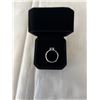 Image 3 : NEW S925 1.25CT PRINCESS CUT NATRUAL SWISS BLUE TOPAZ CHANEL RING, RESIZEABLE, MOUNTED IN 925 STERLI