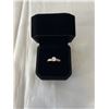 Image 1 : NEW 18K GOLD PLATED 0.8CT SIMULATED DIAMOND (CZ) CHANEL RING, SIZE 7