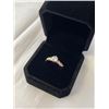 Image 2 : NEW 18K GOLD PLATED 0.8CT SIMULATED DIAMOND (CZ) CHANEL RING, SIZE 7