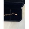 Image 3 : NEW 18K GOLD PLATED 21.0MM SIMULATED DIAMOND (CZ) BUTTERLFLY BRACELET, ADJUSTABLE 6.5-7.5" LONG