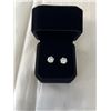 Image 1 : NEW S925 2.0CT EACH SIMULATED DIAMOND (CZ) STUD EARRINGS, MOUNTED IN 925 STERLING SILVER WITH WHITE 