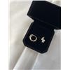 Image 3 : NEW 14K GOLD PLATED 0.75CT EACH OVAL CUT SIMULATED DIAMOND (CZ) HUGGIE EARRINGS