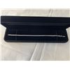Image 1 : NEW PLATINUM PLATED 2.5MM PRINCESS CUT SIMULATED DIAMOND (CZ) TENNIS BRACELET, ADJUSTABLE 7"-8" LONG