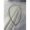 Image 2 : NEW PLATINUM PLATED 2.5MM PRINCESS CUT SIMULATED DIAMOND (CZ) TENNIS NECKLACE 18" LONG