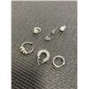 Image 1 : SILVER TONE EARRINGS, NO PAIRS, POSSIBLE MARKINGS