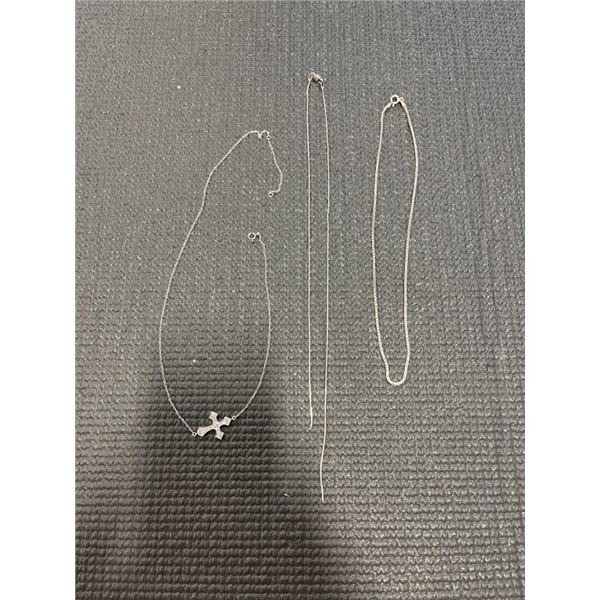 3 925 STERLING SILVER CHAIN NECKLACES