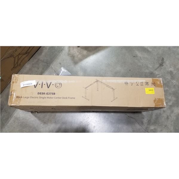 VIVO BLACK LARGE ELECTRIC SINGLE MOTOR CORNER DESK FRAME
