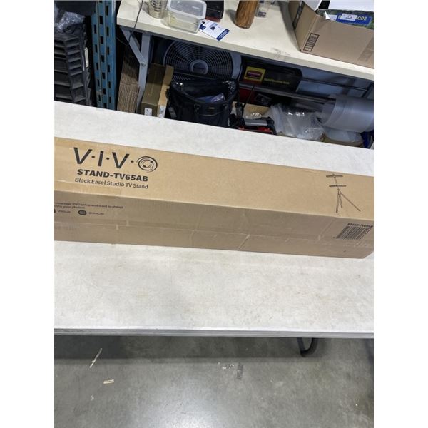 VIVO BLACK EASEL STUDIO TV STAND