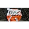 Image 1 : AS NEW INDOOR /OUTDOOR HEAVY DUTY 100FT 10AWG 125VOLTS 15 AMP ORANGE EXTENTION CORD