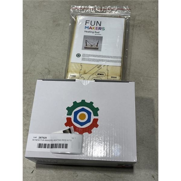 50 NEW FUN MAKERS HEATING ROD KITS  AND GLUE GUN STAND W/ 20 STICKS