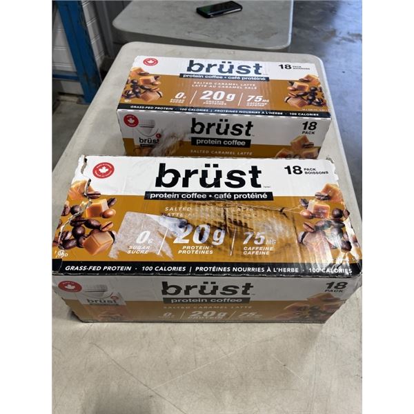 2 CASES OF BURST CARAMELPROTEIN DRINK, 2027 EXP