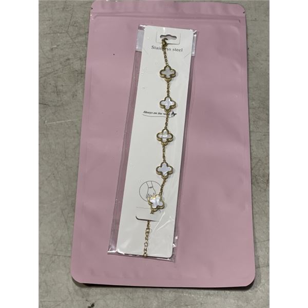 BOX OF NEW STAINLESS BRACELETS