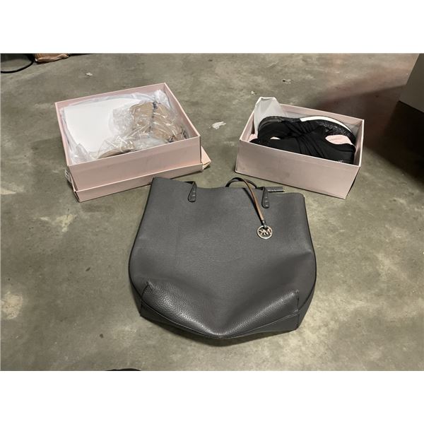 MICHEL KORS TOTE BAG AND 2 NEW SIZE 10 LADIES SHOES